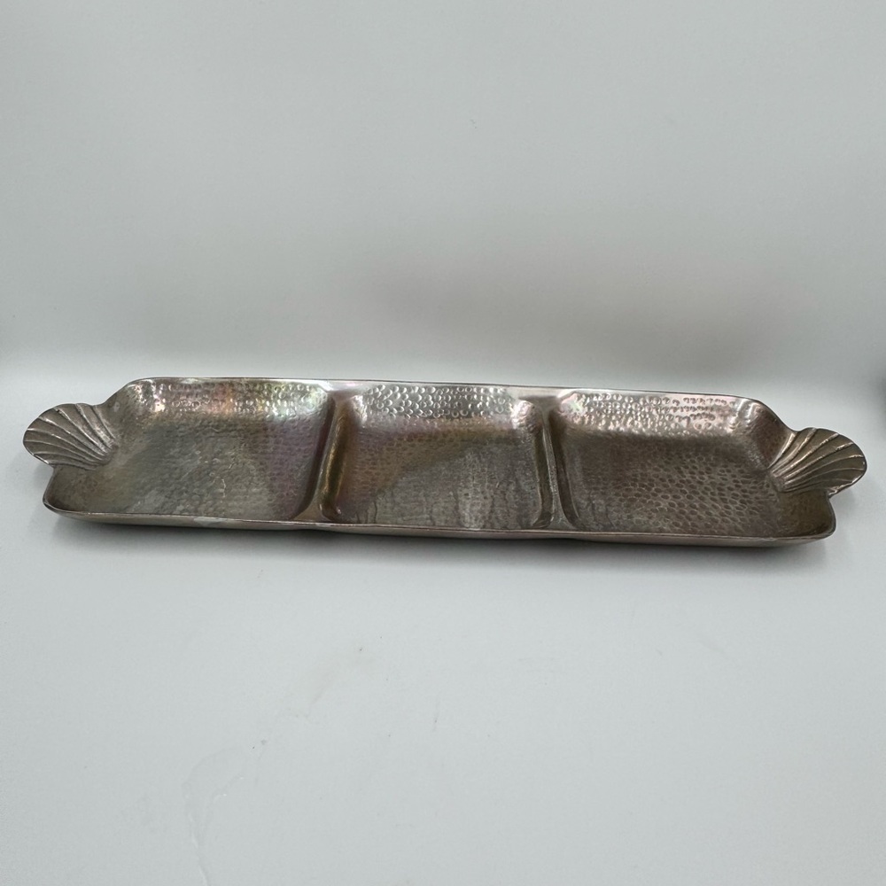 Peltrina 3 Section Pewter Serving Platter Tray Dish